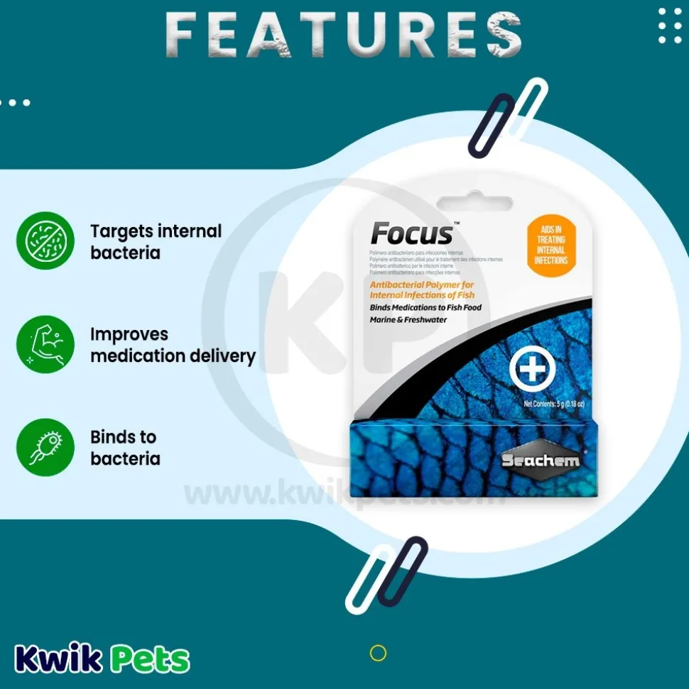 Seachem Focus Antibacterial Polymer 0.18-oz