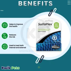 Seachem Sulfaplex Antibiotic and Anti-fungal Medication 0.35-oz