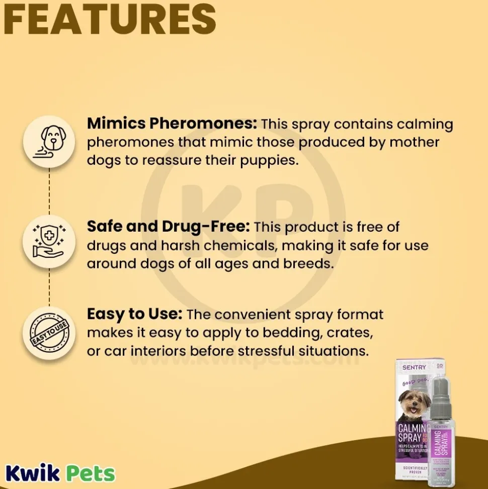 Sentry Behavior Calming Spray for Dogs 1.62-oz