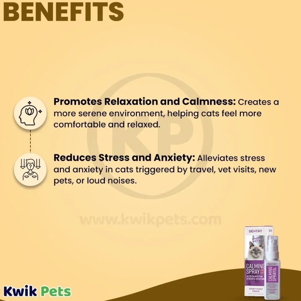 Sentry Behavior Calming Spray for Cats 1.62-oz