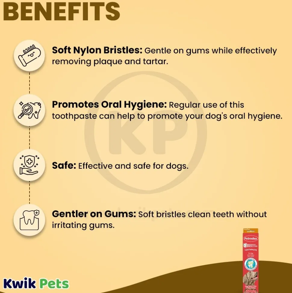Sentry Petrodex Natural Toothpaste for Dogs Peanut Butter Flavor 2.5-oz