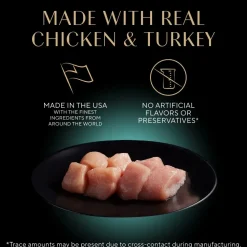 Sheba Perfect Portions Cuts in Gravy Wet Cat Food Roasted Chicken & Tender Turkey 12 Twin Variety Pack 24 Count 1.98-lb