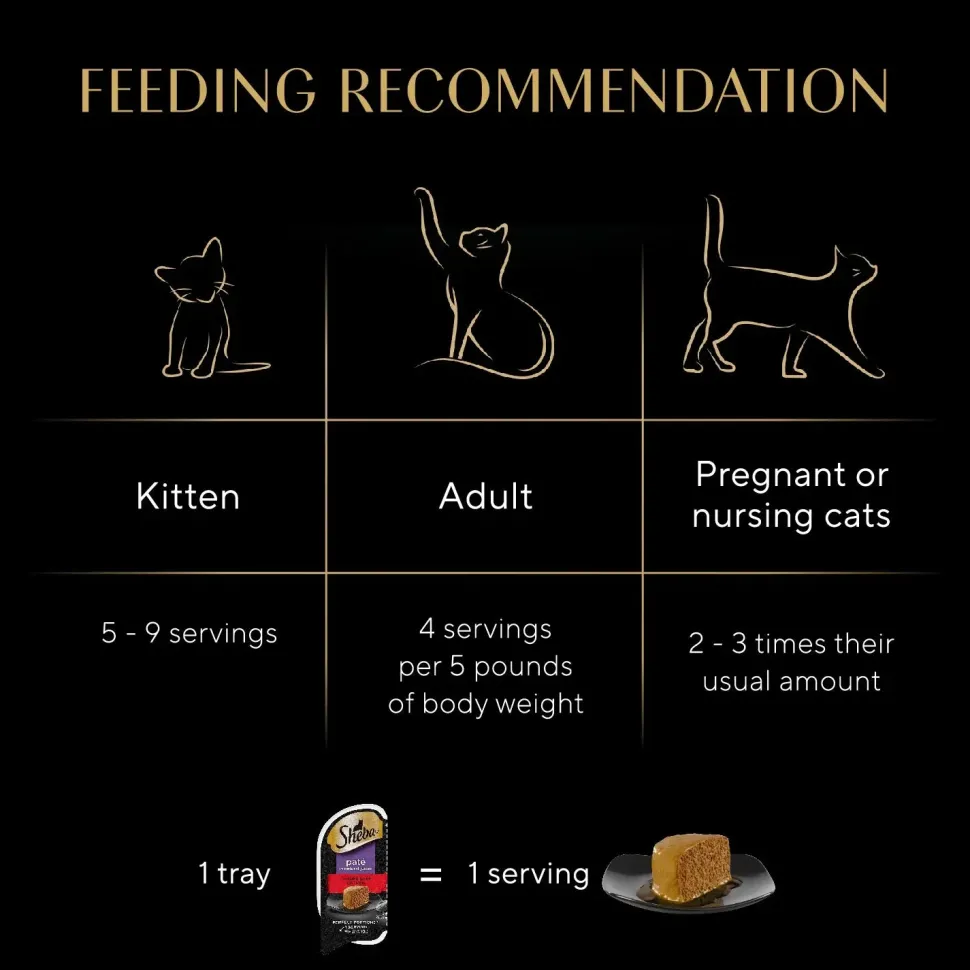 Sheba Perfect Portions Pate Wet Cat Food Tender Beef 2.6-oz