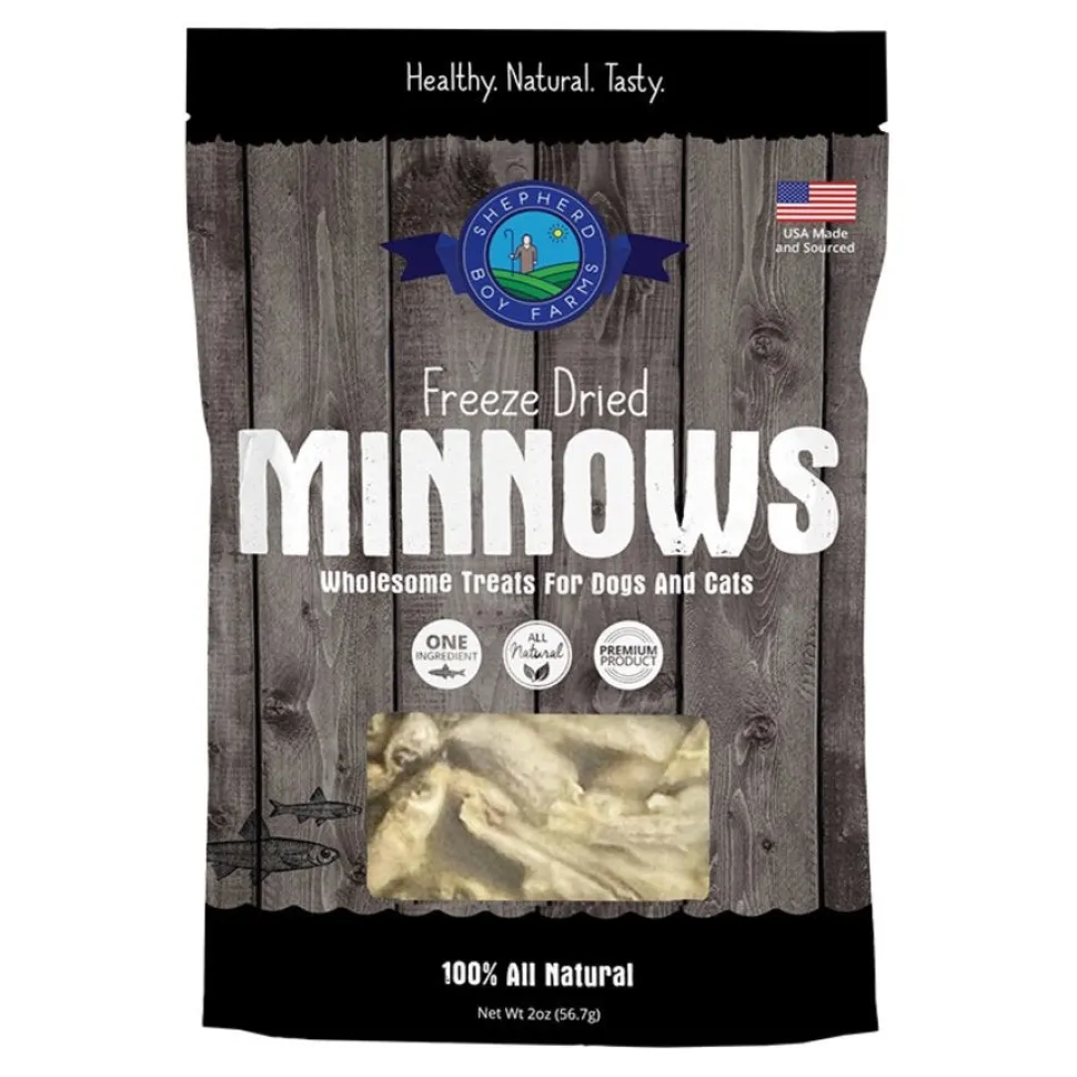 Shepherd Boy Farms Minnows Freeze Dried Dog & Cat Treats 2-oz