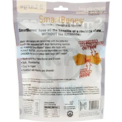 SmartBones Large Classic Bone Chews Dog Treat Peanut Butter 3 Count 12-oz