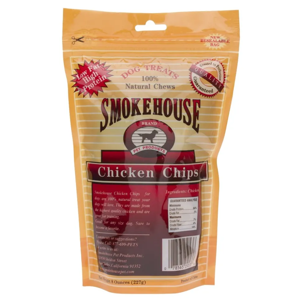 Smokehouse Chicken Chips Dog Treat Small 8-oz
