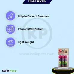 Spot Colored Plush Mice Rattle & Catnip Cat Toy Assorted 12 Count