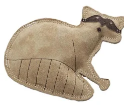 Spot Dura-Fused Leather Raccoon Dog Toy Tan Small