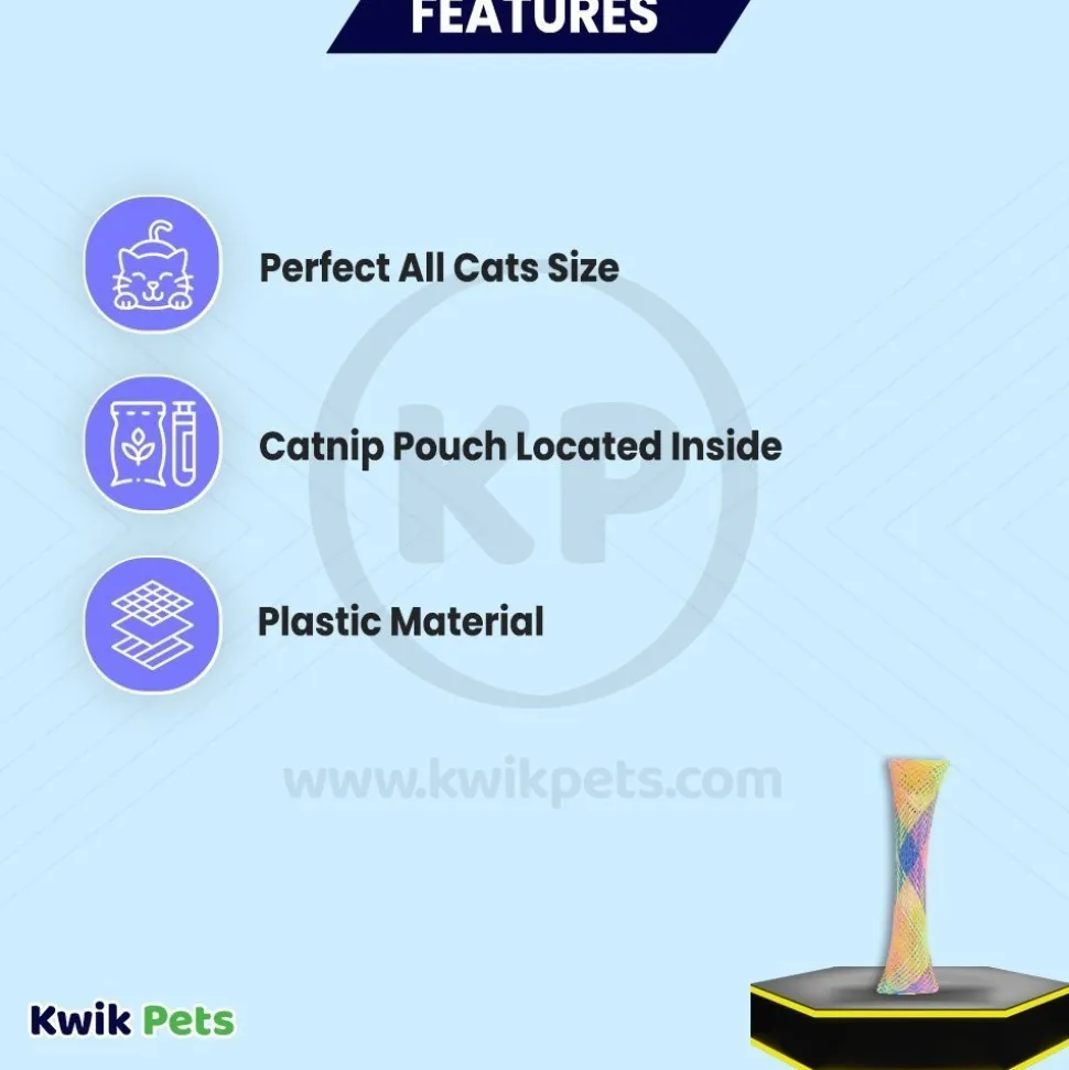 Spot Kitty Fun Tubes Catnip Cat Toy Assorted 3 Count 3.25-in