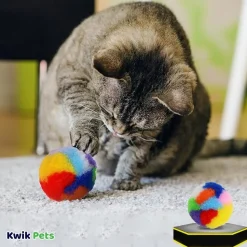 Spot Kitty Yarn Puffs Catnip Toy Assorted Small 4 Count 1.5-in