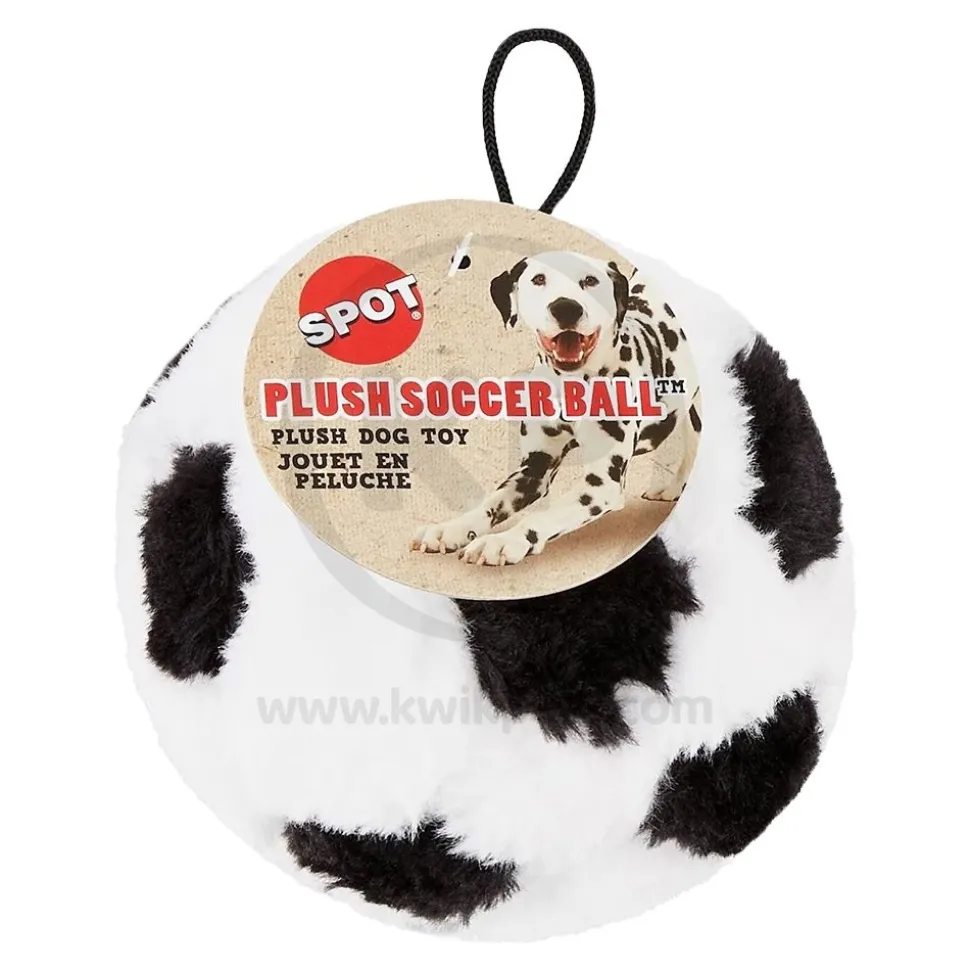 Spot Plush Dog Toy Soccer Ball 4.5-in