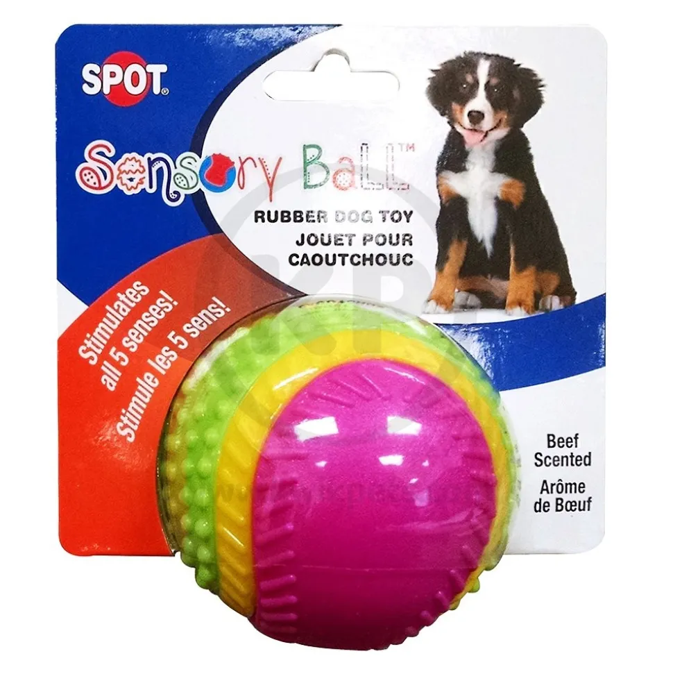 Spot Sensory Ball Dog Toy Assorted Medium 3.25-in