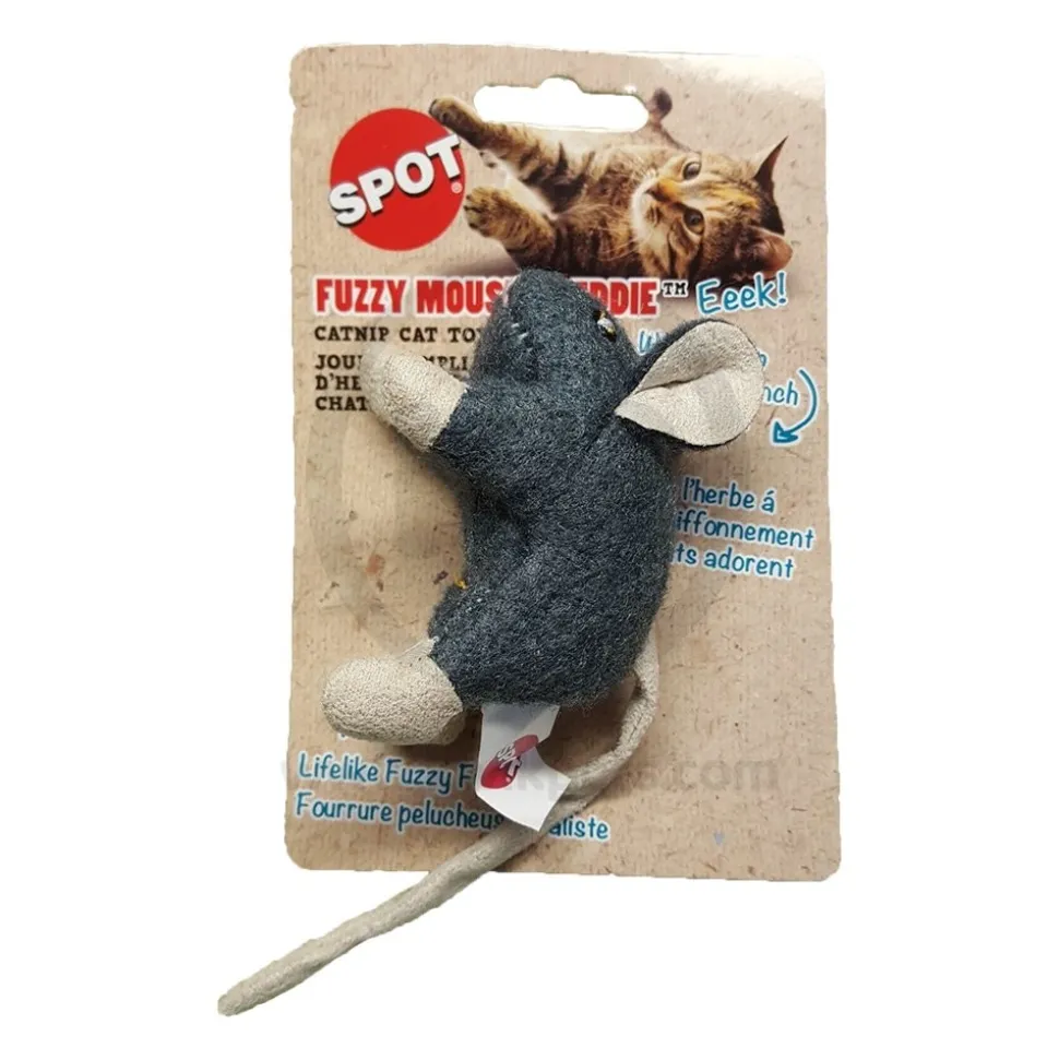 Spot Wool Mouse Willie Cat Toy with Catnip Assorted 3.5-in