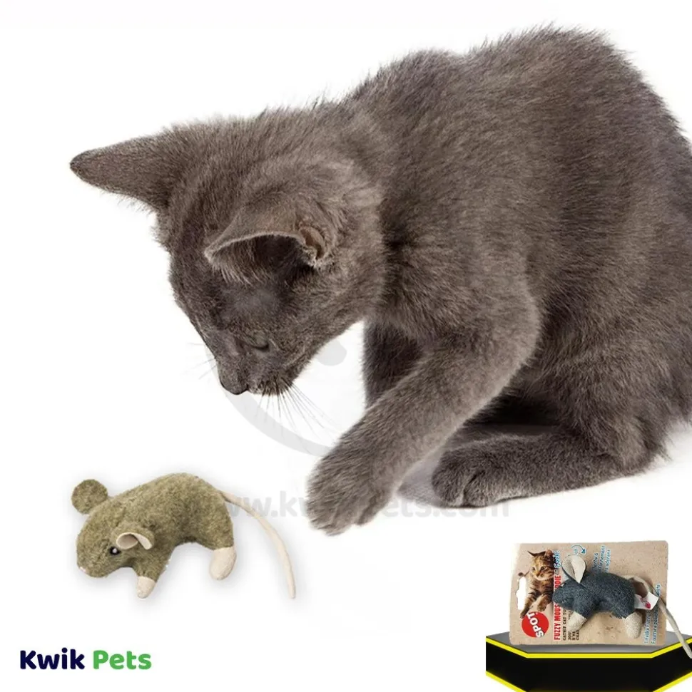 Spot Wool Mouse Willie Cat Toy with Catnip Assorted 3.5-in