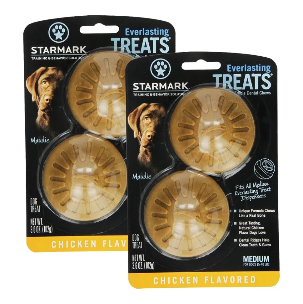 Starmark Everlasting Dog Treat Chicken Medium 3.6-oz 2 Pack