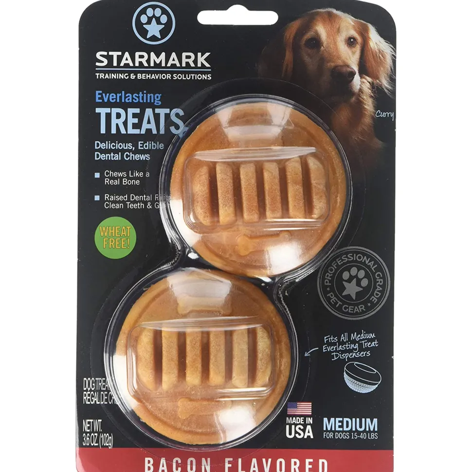 Starmark Everlasting Dog Treat Bacon Medium 3.6-oz
