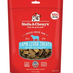 Stella & Chewy's Freeze-Dried Raw Dog Treats Lamb Liver 3-oz