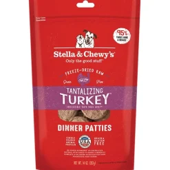Stella & Chewy's Freeze-Dried Raw Dinner Patties Dog Food Tantalizing Turkey 14-oz