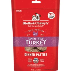 Stella & Chewy's Freeze-Dried Raw Dinner Patties Dog Food Tantalizing Turkey 5.5-oz