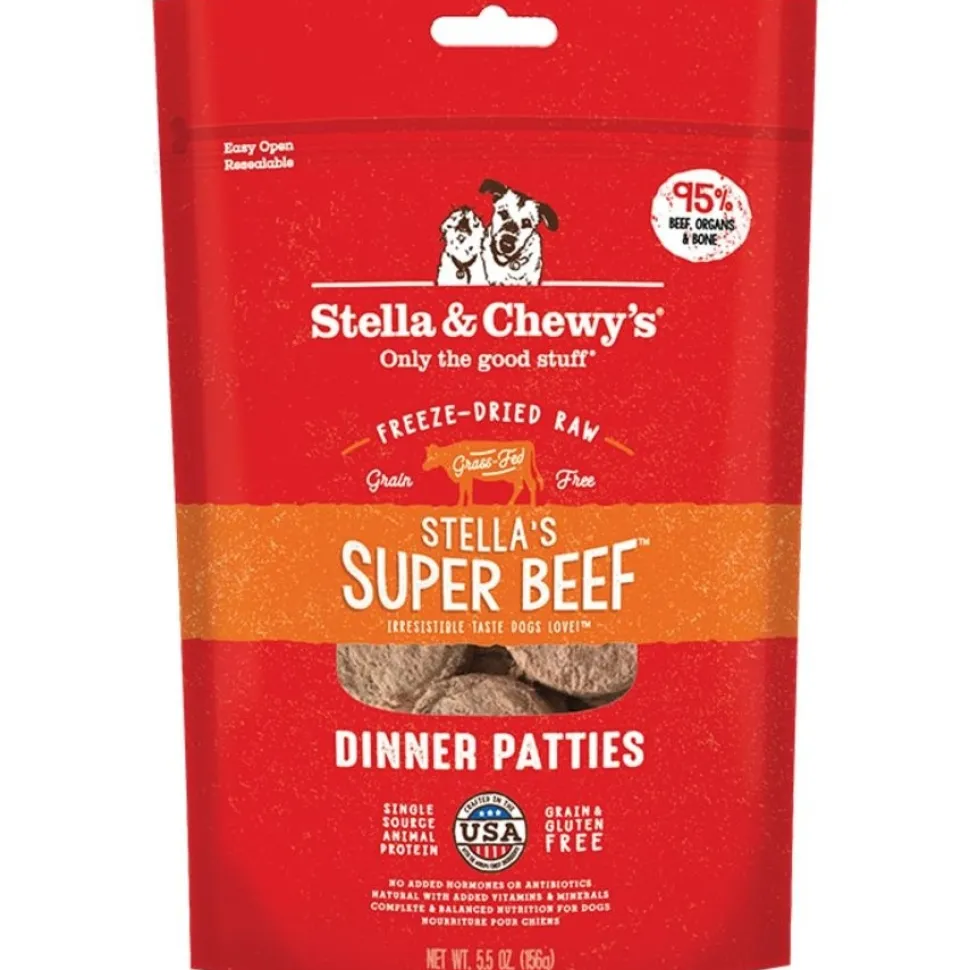 Stella & Chewy's Freeze-Dried Raw Dinner Patties Dog Food Stella’s Super Beef 5.5-oz