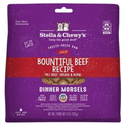 Stella & Chewy's Freeze-Dried Raw Dinner Morsels Cat Food Bountiful Beef Recipe 8-oz