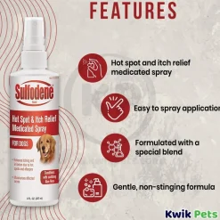 Sulfodene Hot Spot & Itch Relief Medicated Spray for Dogs 8-oz