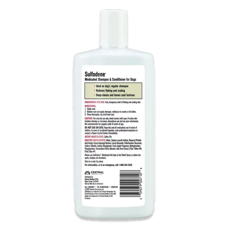 Sulfodene Medicated Shampoo & Conditioner for Dogs 12-oz