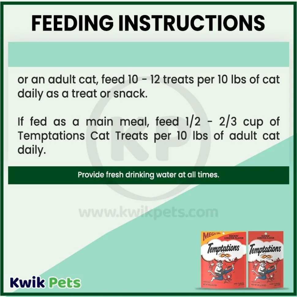 Temptations Classics Crunchy & Soft Adult Cat Treats Rockin' Lobster 3-oz