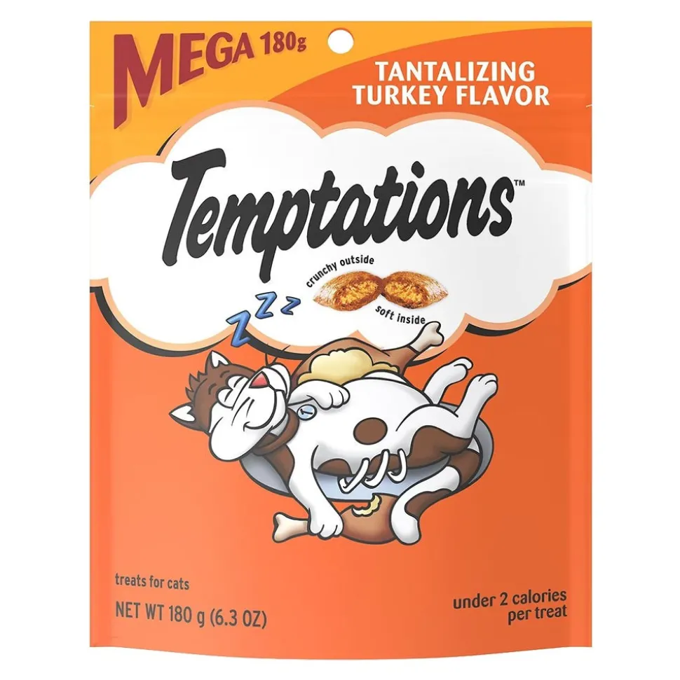 Temptations Classics Crunchy & Soft Adult Cat Treats Tantalizing Turkey 6.3-oz