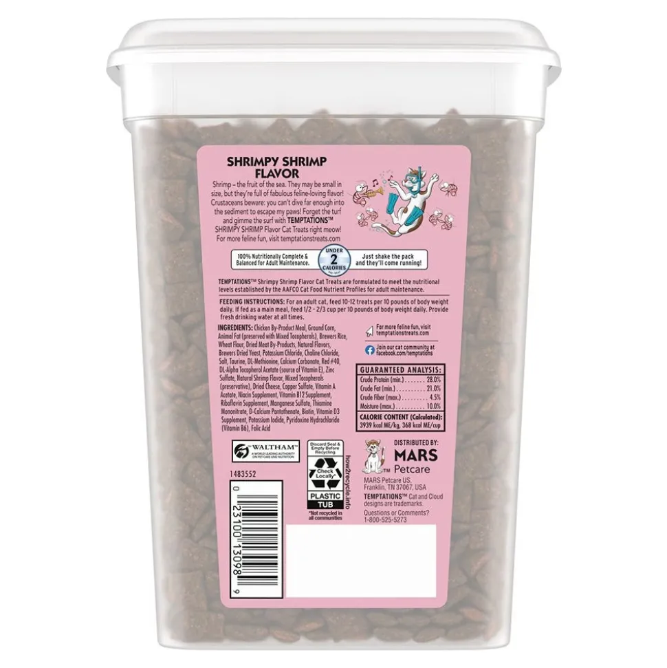 Temptations Classics Crunchy & Soft Adult Cat Treats Shrimpy Shrimp 16-oz