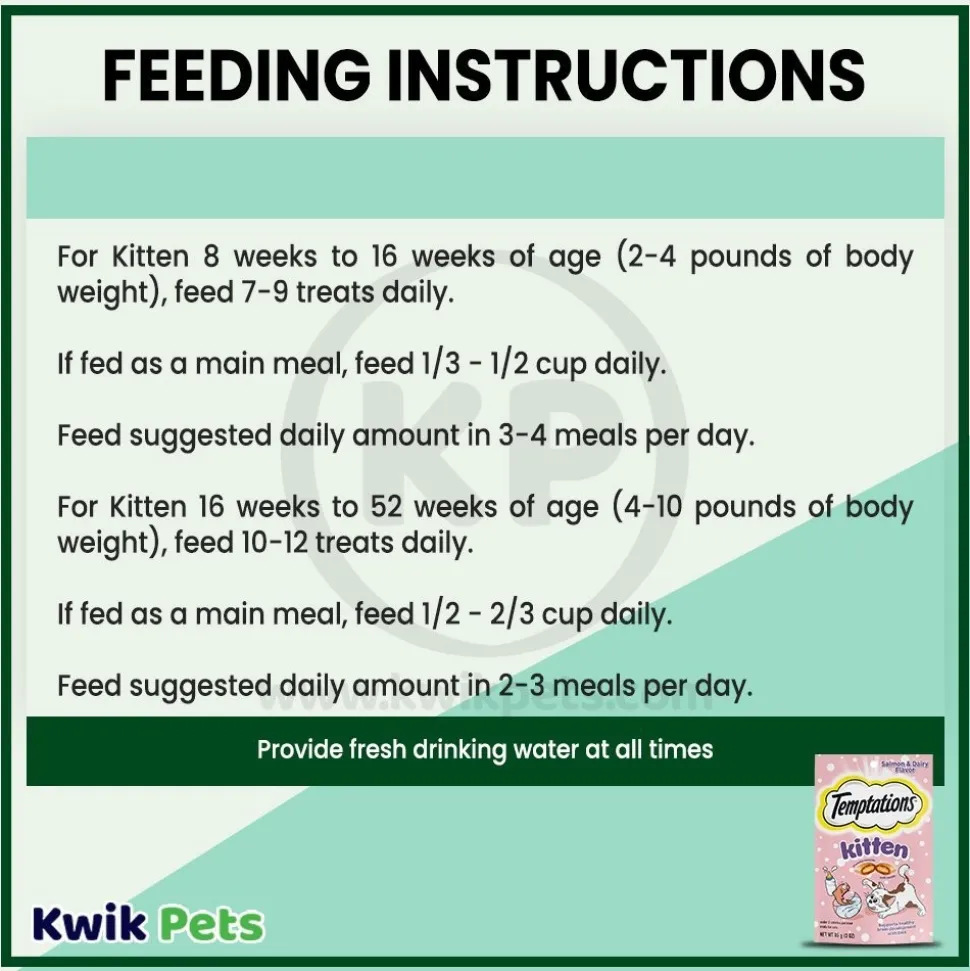 Temptations Kitten Cat Treat Salmon & Dairy 3-oz