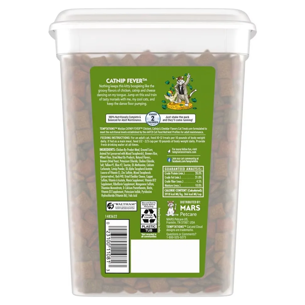 Temptations MixUps Catnip Fever Crunchy & Soft Adult Cat Treats 16-oz