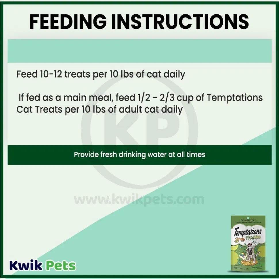 Temptations MixUps Catnip Fever Crunchy & Soft Adult Cat Treats 3-oz