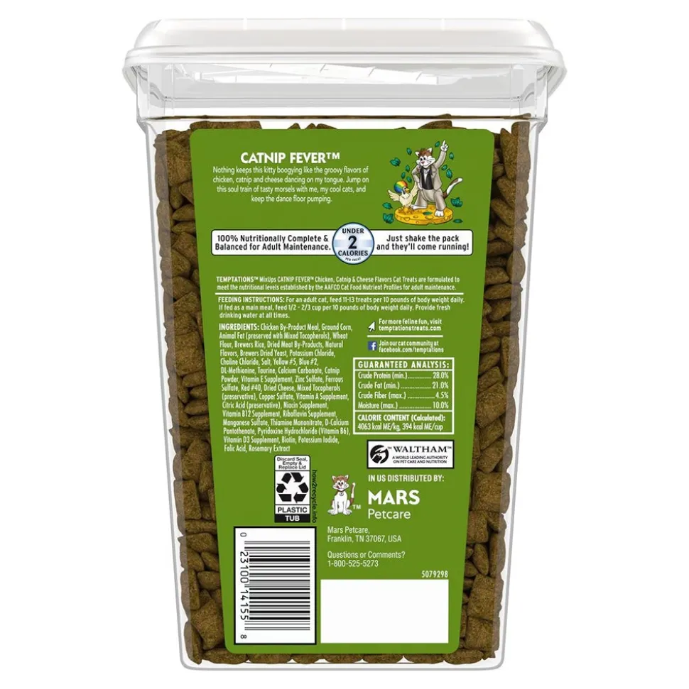 Temptations MixUps Catnip Fever Crunchy & Soft Adult Cat Treats 30-oz