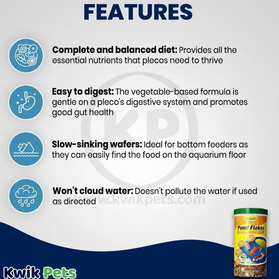 Tetra Pond Flakes Small Goldfish & Koi Fish Food 6.35-oz
