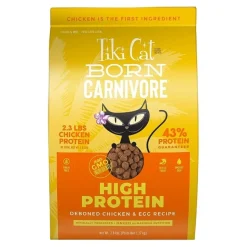 Tiki Pets Cat Born Carnivore High Protein Dry Cat Food Deboned Chicken & Egg 2.8-lb