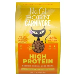 Tiki Pets Cat Born Carnivore High Protein Dry Cat Food Deboned Chicken & Egg 11.1-lb