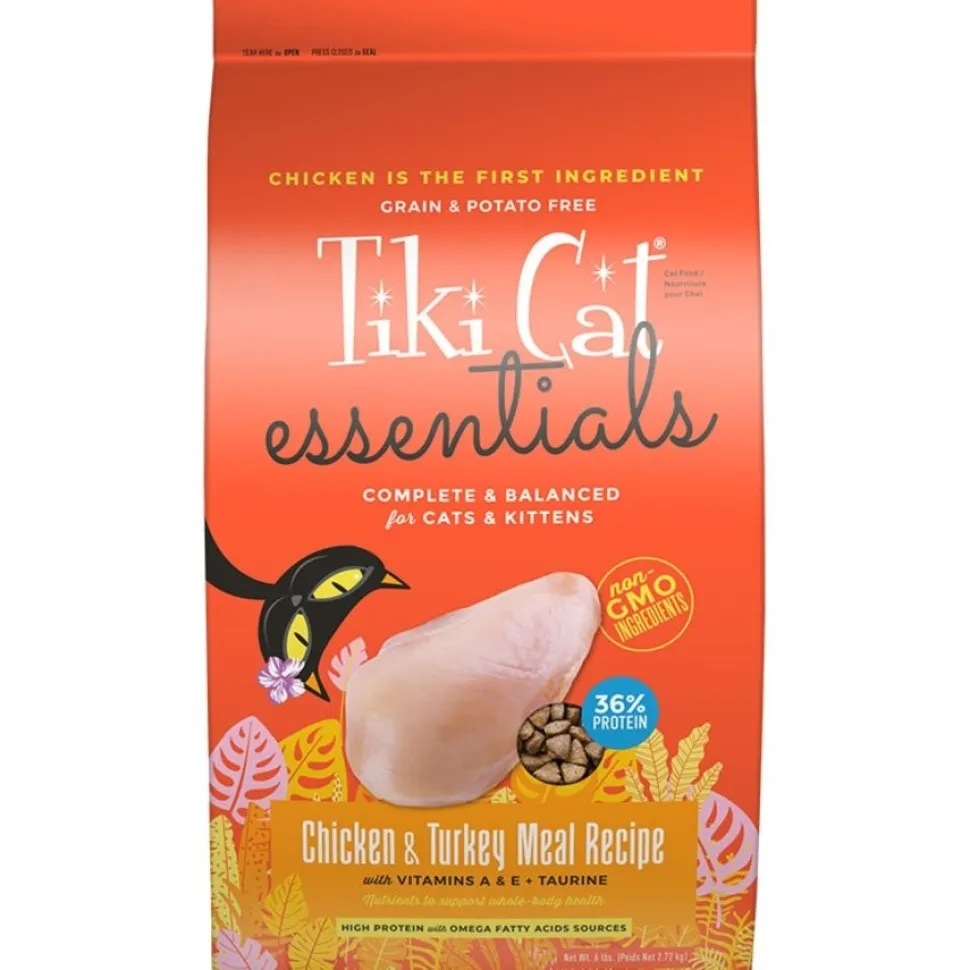 Tiki Pets Cat Born Carnivore Indoor Health Dry Cat Food Chicken & Turkey Meal 6-lb
