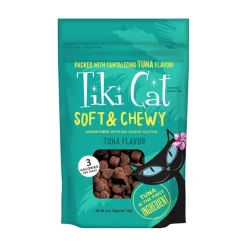 Tiki Pets Cat Soft & Chewy Grain-free Cat Treats Tuna 6-oz
