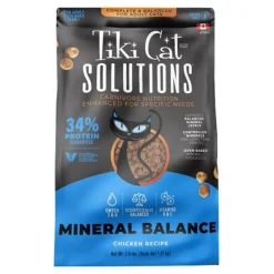 Tiki Pets Cat Solutions Mineral Balance Grain-Free Dry Cat Food Chicken 2.8-lb