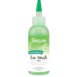 TropiClean Alcohol Free Ear Wash for Dogs & Cats 4-oz