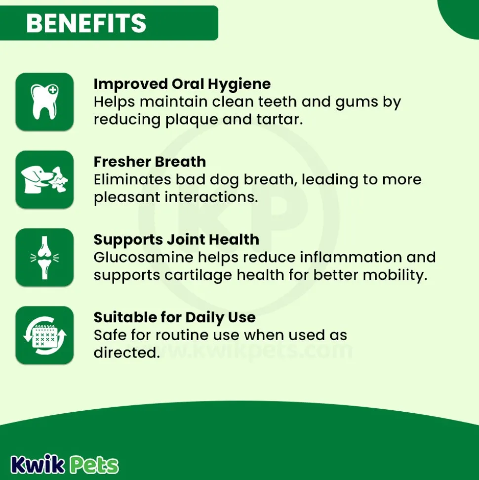 TropiClean Fresh Breath Oral Care Water Additive Plus Hip & Joint for Dogs 16-oz