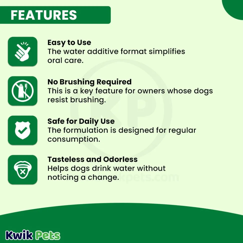 TropiClean Fresh Breath Oral Care Water Additive for Dogs 16-oz
