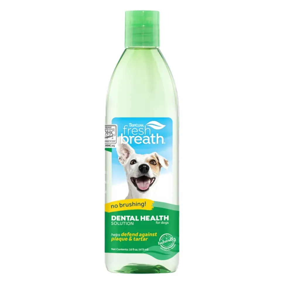 TropiClean Fresh Breath Oral Care Water Additive for Dogs 16-oz