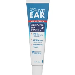 TropiClean HomeVet Medicated Dog Ear Drops 2-oz