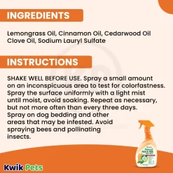 TropiClean Natural Flea & Tick Maximum Strength Home Spray 32-oz