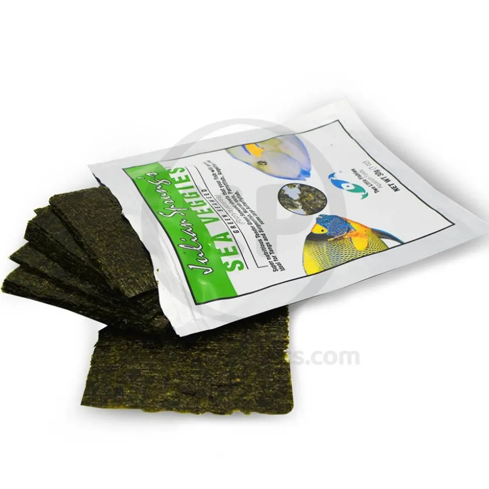 Two Little Fishies Julian Sprung's Seaveggies Green Seaweed Fish Food 0.4-oz