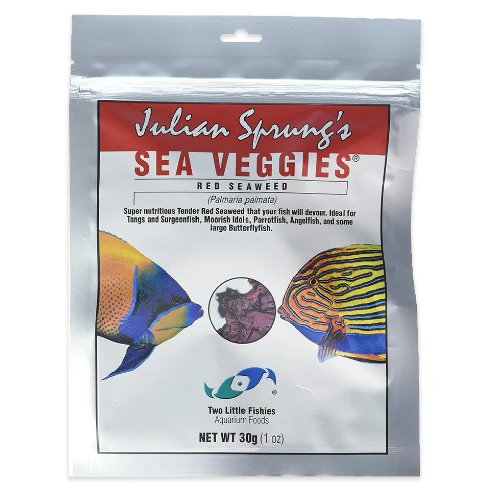 Two Little Fishies Julian Sprung's Seaveggies Red Seaweed Fish Food 1-oz