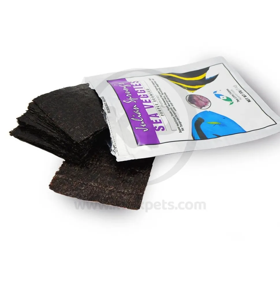 Two Little Fishies Julian Sprung's Seaveggies Purple Seaweed Fish Food 1-oz
