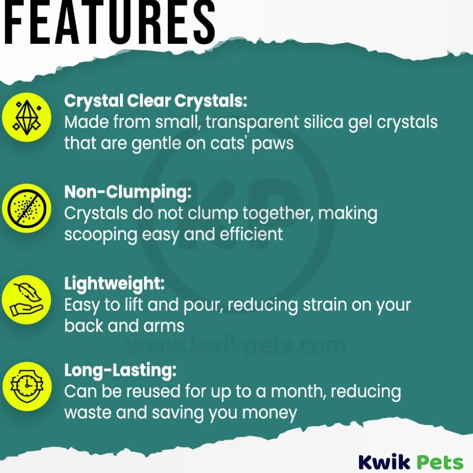 Ultra Pet Litter Pearls Crystal Clear Cat Litter 7-lb